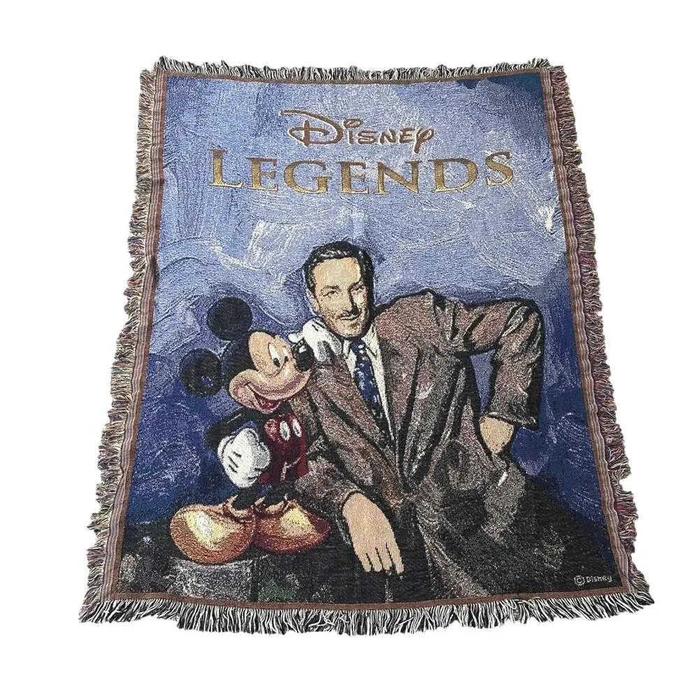 Disney Vintage Legends Throw blanket Mickey and Walt